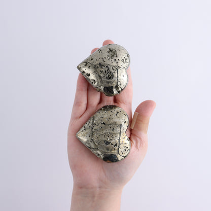Pyrite Hearts Set of 12 - Expert Wholesale and Supplier of Wholesale Crystals & Bulk Gemstones, ["Hearts","Peru","Pyrite"]