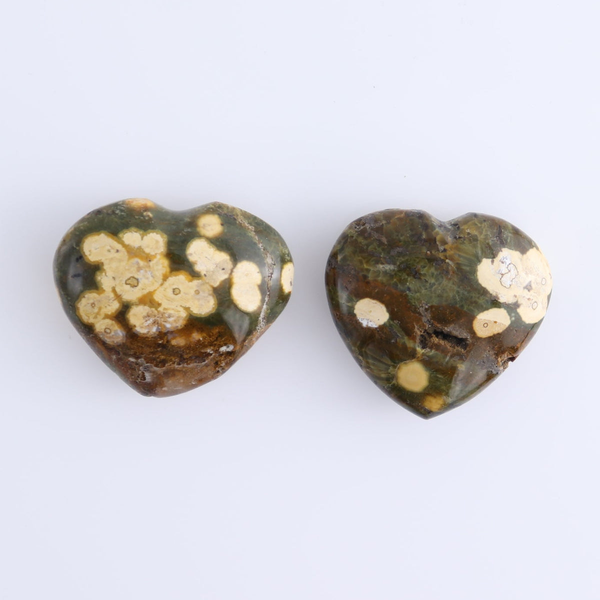 Ocean Jasper Hearts Set of 10