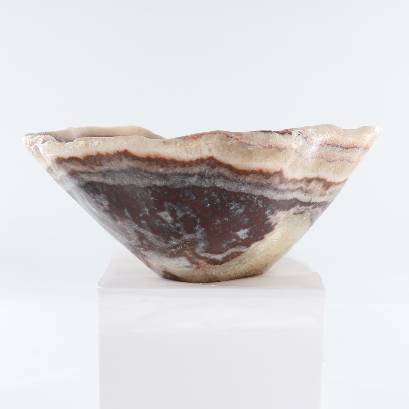 Mexican Onyx/Calcite Bowl 15"