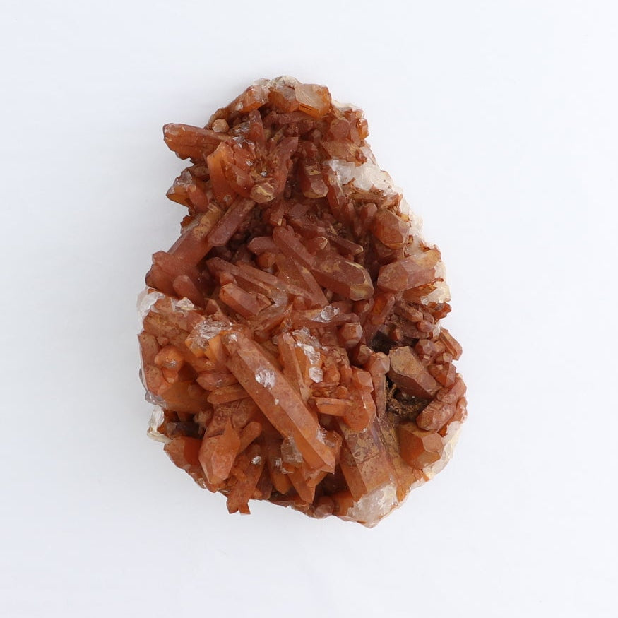 Tangerine Quartz Clusters Set of 4