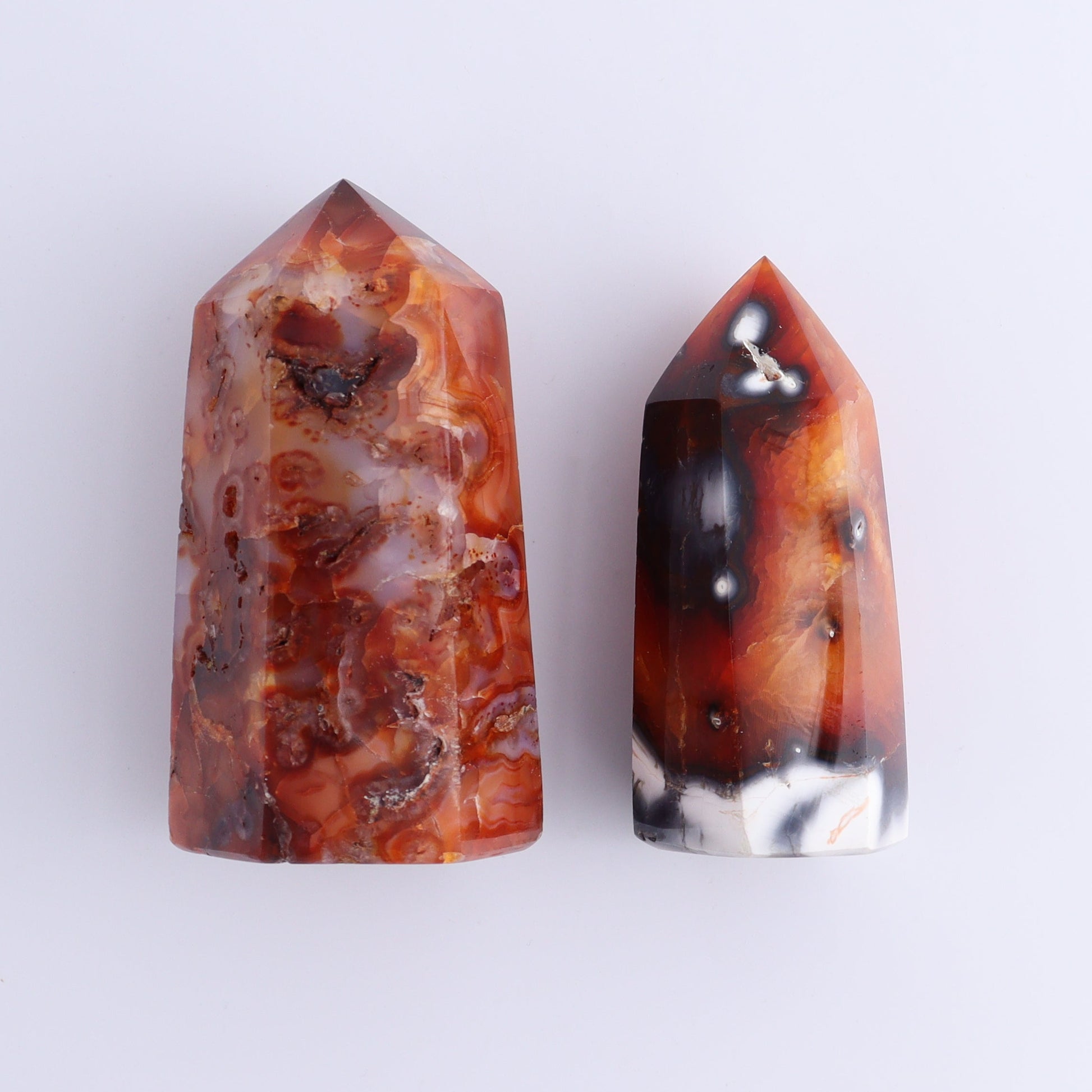 Carnelian Towers Set of 12 - Expert Wholesale and Supplier of Wholesale Crystals & Bulk Gemstones, ["carnelian","Madagascar","Towers"]