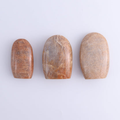 Peach Moonstone Freeform Set of 9 - Expert Wholesale and Supplier of Wholesale Crystals & Bulk Gemstones, ["Freeforms","Peach Moonstone"]