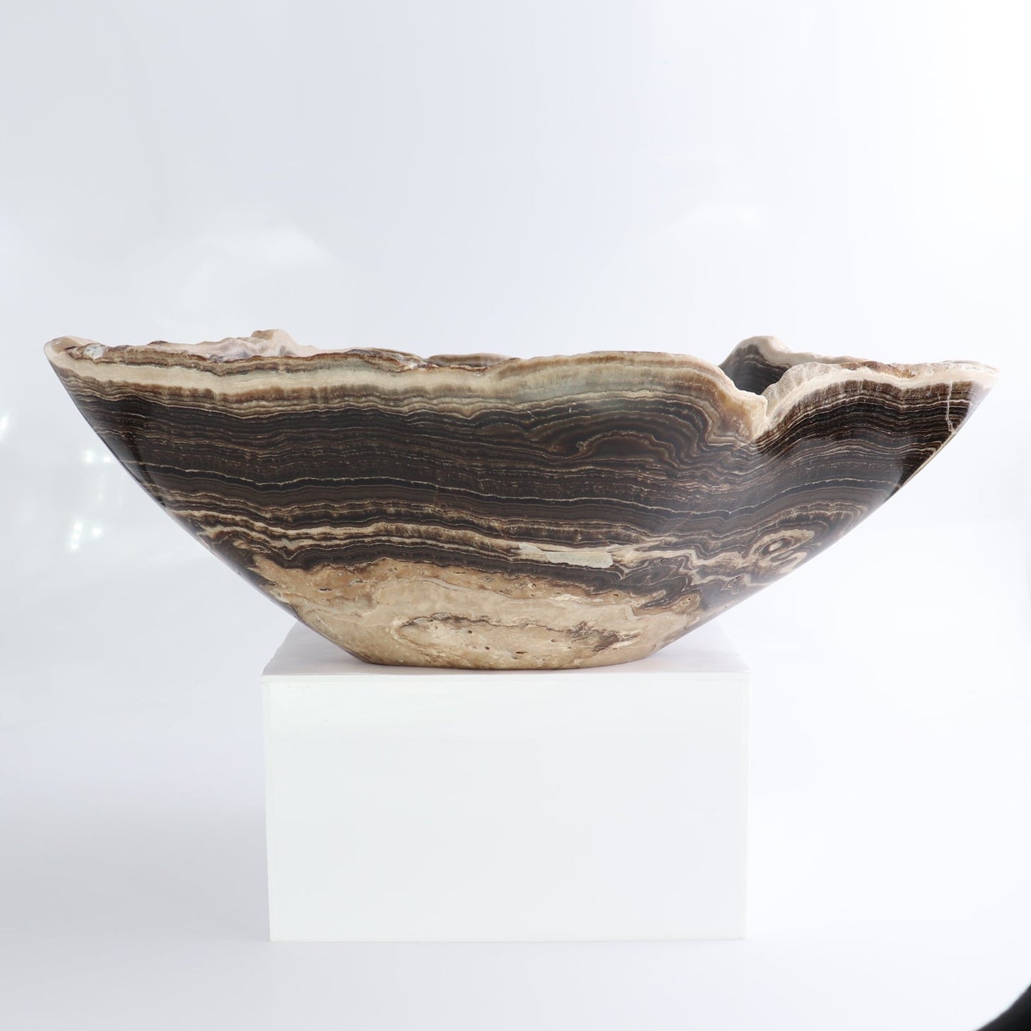 Mexican Onyx/Calcite Bowl 14"