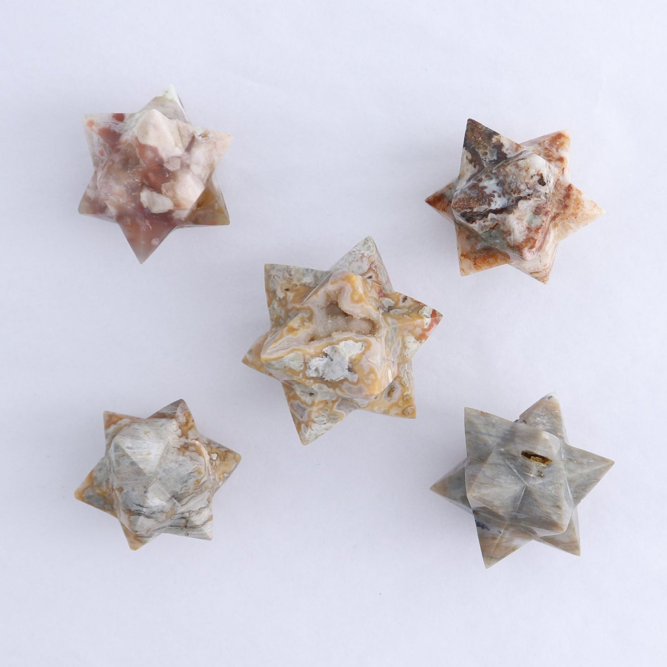 Mixed Stones Stars Set of 27