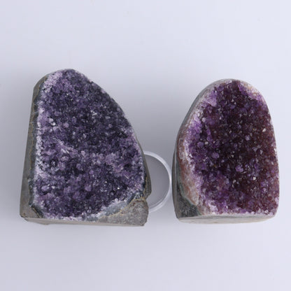 Uruguay Amethyst Set of 4 - Expert Wholesale and Supplier of Wholesale Crystals & Bulk Gemstones, ["Amethyst","Cut Base","Uruguay"]
