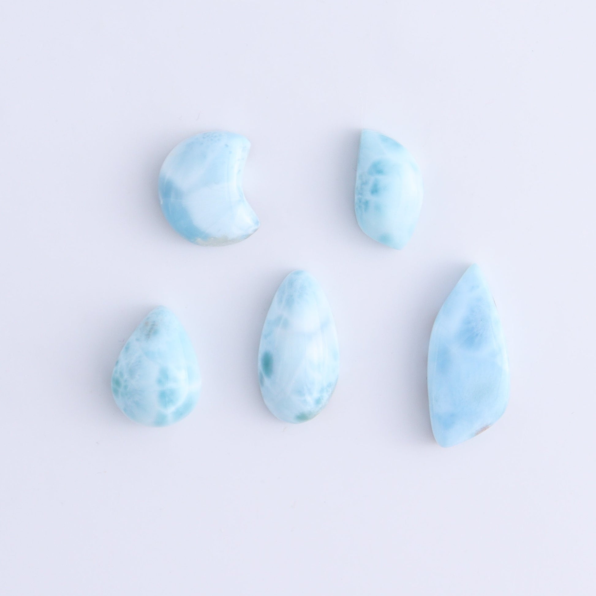 Larmiar Cabs Set of 10 - Expert Wholesale and Supplier of Wholesale Crystals & Bulk Gemstones, ["Cabs","Freeform","Freeforms","Larimar"]
