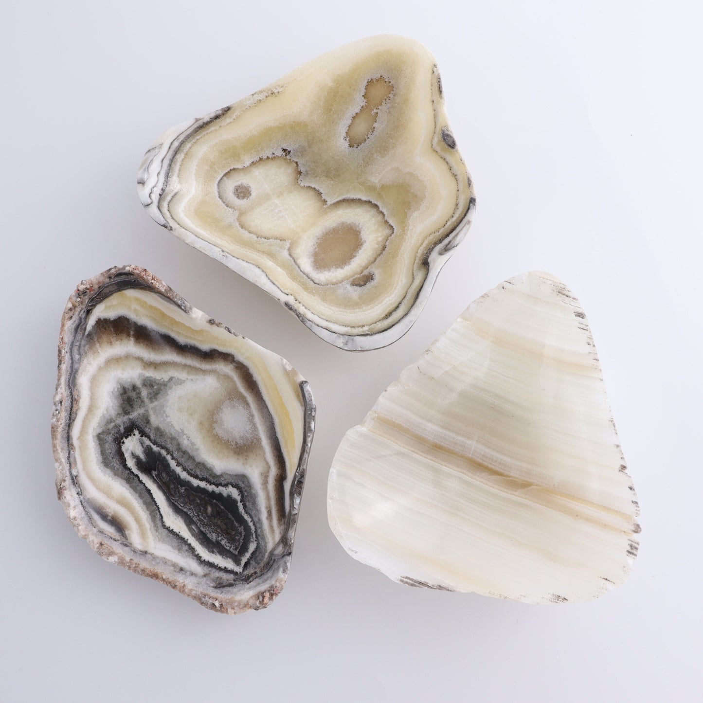 Onyx Bowl Set of 3 - Expert Wholesale and Supplier of Wholesale Crystals & Bulk Gemstones, ["Bowls","Mexico","onyx"]