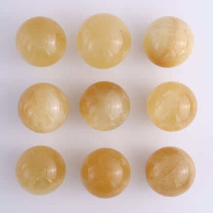 Calcite Spheres Set of 9 - Expert Wholesale and Supplier of Wholesale Crystals & Bulk Gemstones, ["Calcite","Mexico","Spheres"]