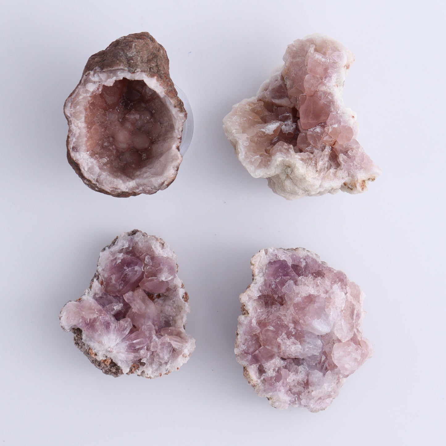 Pink Amethyst Flat of 20 - Expert Wholesale and Supplier of Wholesale Crystals & Bulk Gemstones, ["Amethyst","Pink Amethyst"]
