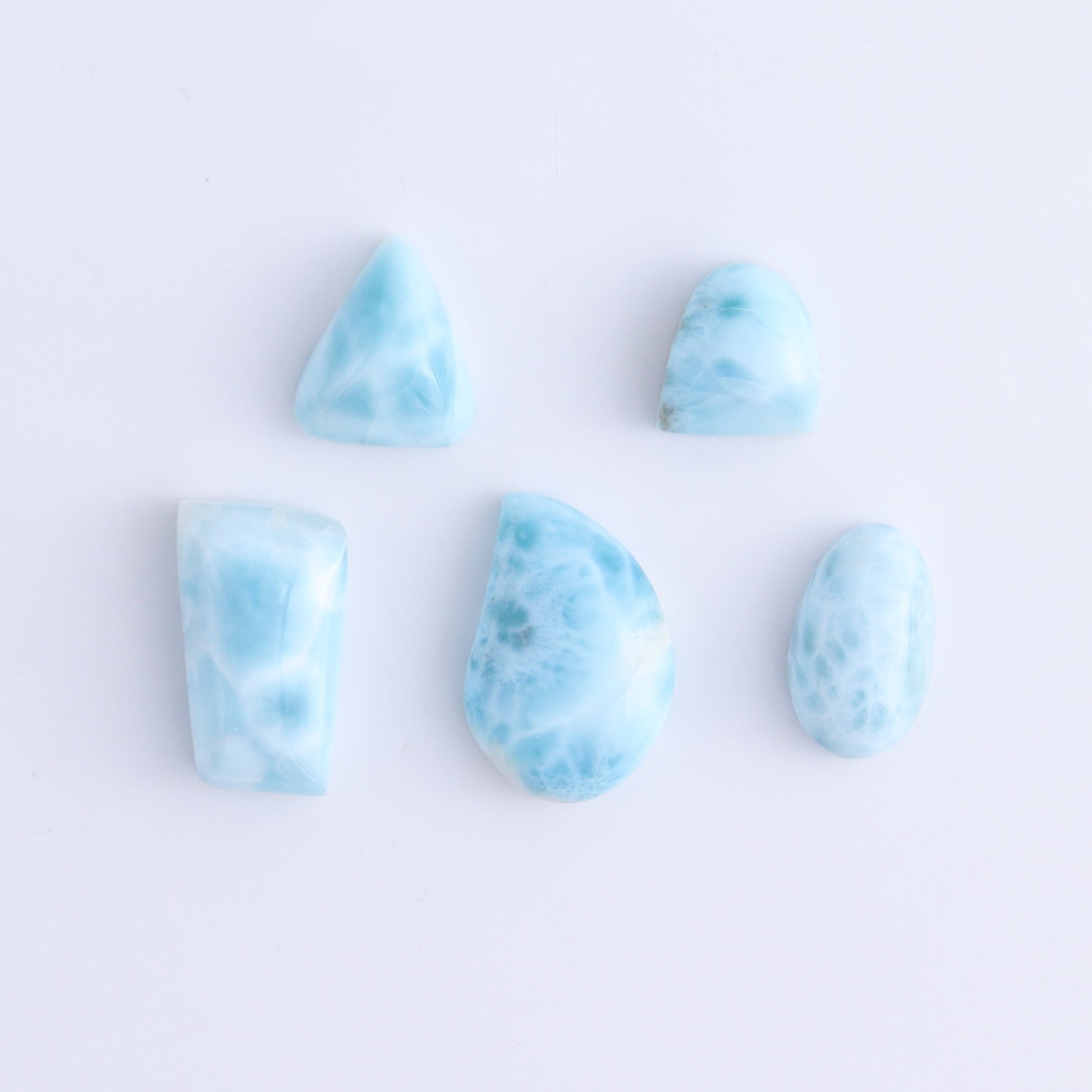 Larmiar Cabs Set of 10 - Expert Wholesale and Supplier of Wholesale Crystals & Bulk Gemstones, ["Cabs","Freeform","Freeforms","Larimar"]