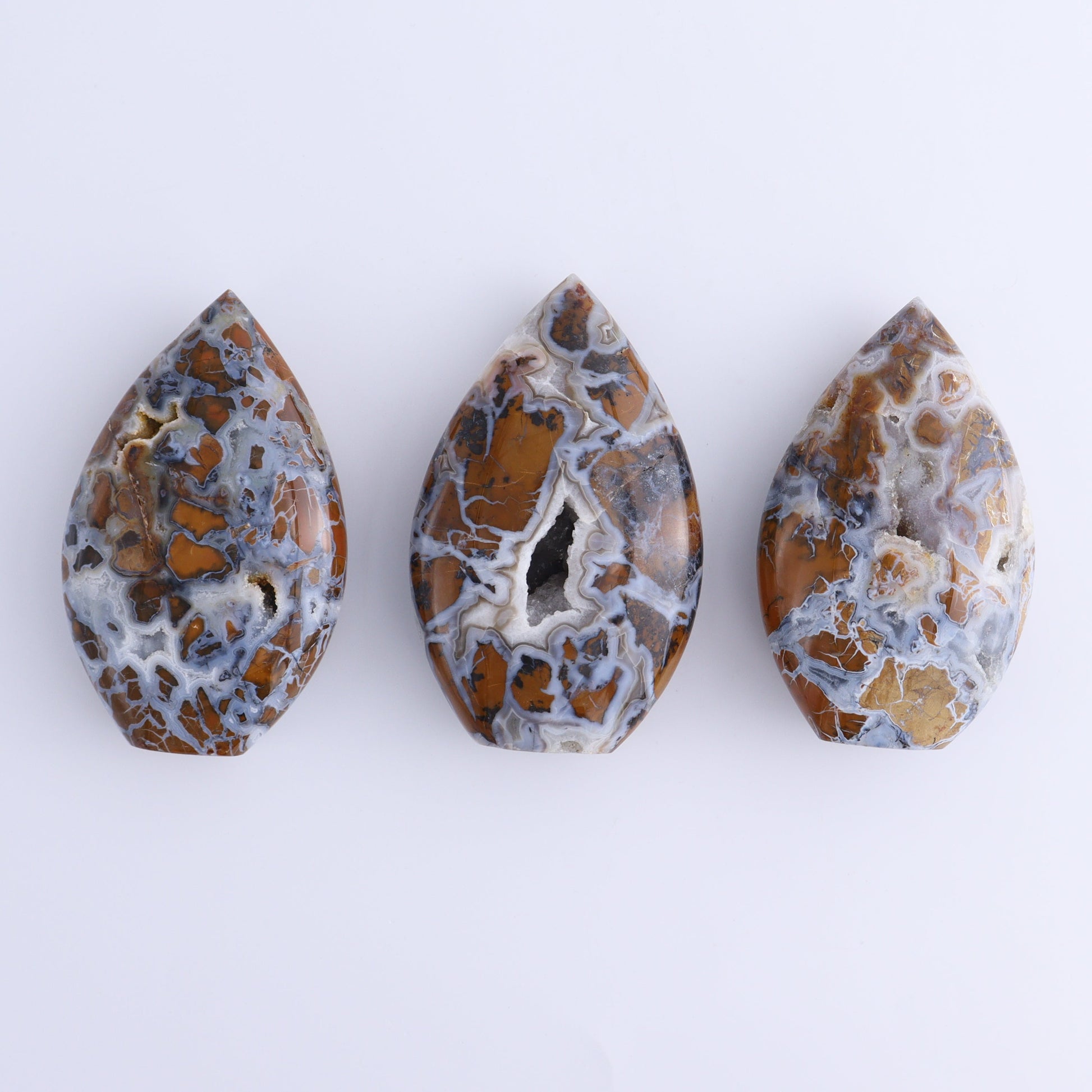 Brecciated Jasper Flames Set of 10 - Expert Wholesale and Supplier of Wholesale Crystals & Bulk Gemstones, ["Brecciated Jasper","flames","Indonesia"]