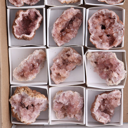 Pink Amethyst Clusters Set of 15