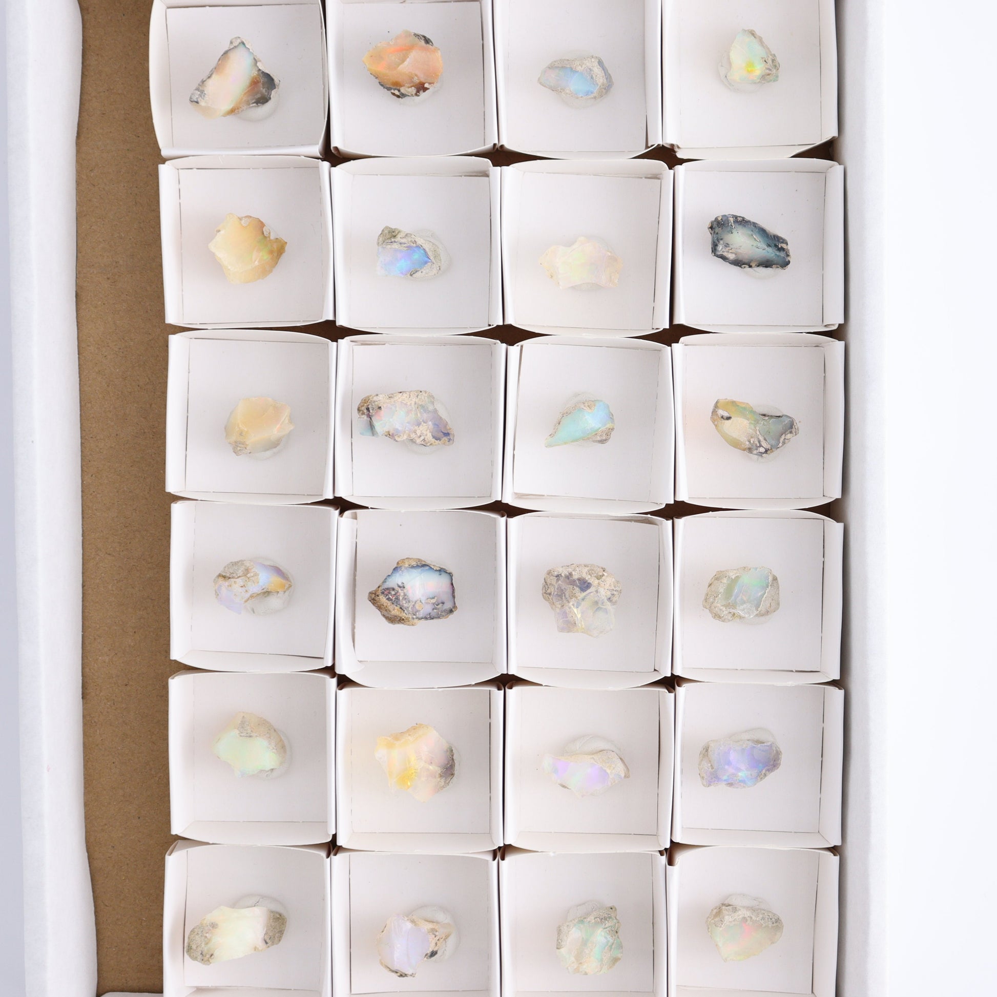 Ethiopian Opal Set of 24 - Expert Wholesale and Supplier of Wholesale Crystals & Bulk Gemstones, ["Ethiopia","ethiopian opal","Opal"]