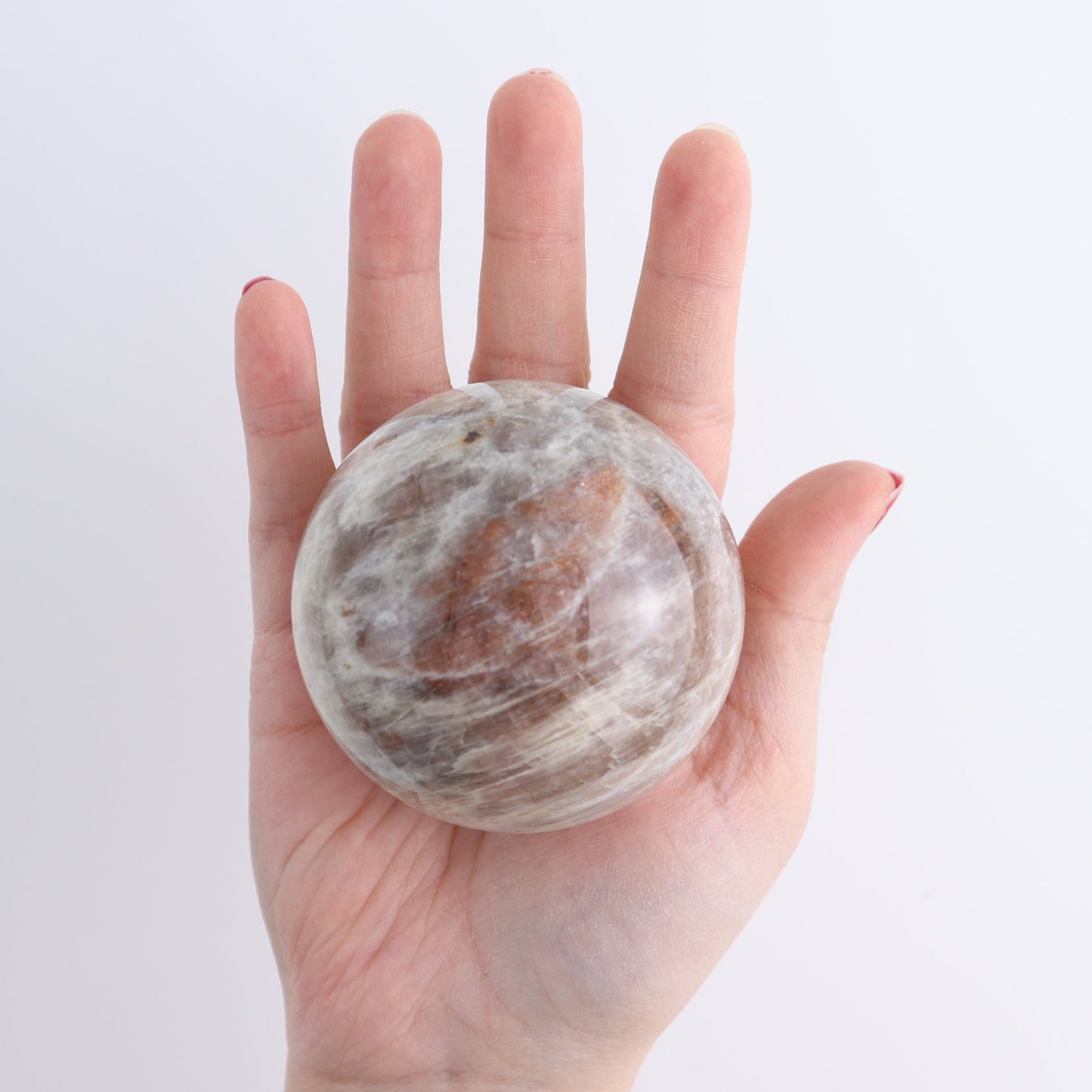Sunstone-Moonstone Spheres Set of 3