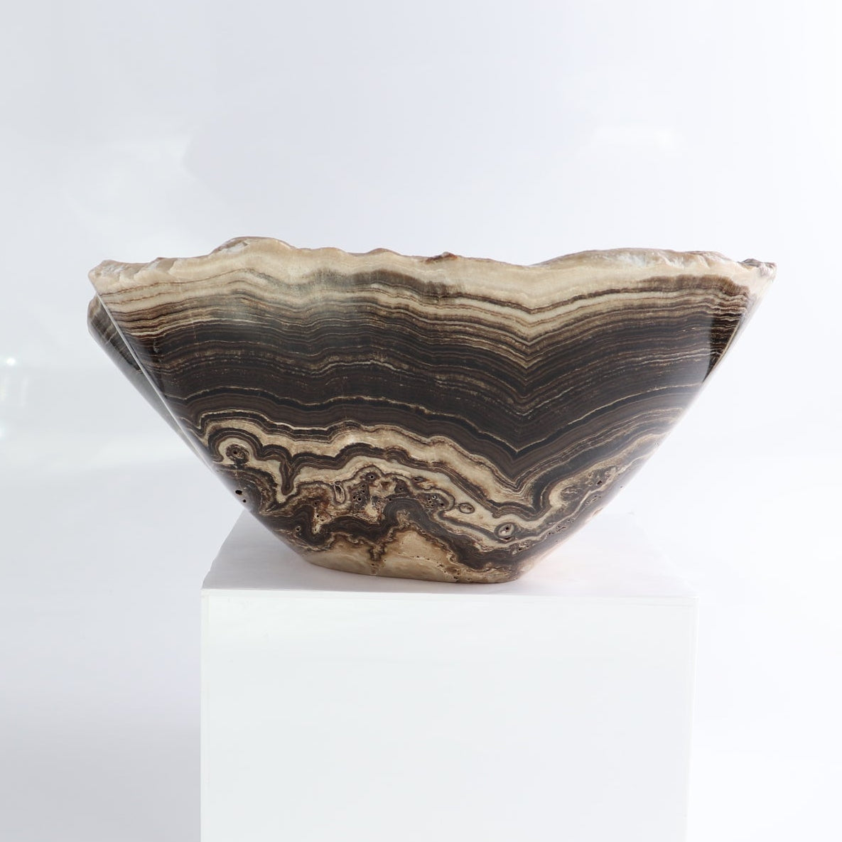 Mexican Onyx/Calcite Bowl 14"
