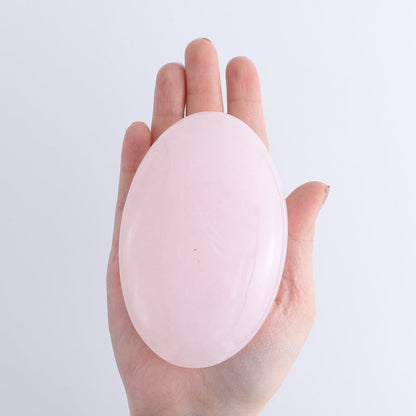 Pink Mangano Calcite Palm Stone Set of 6