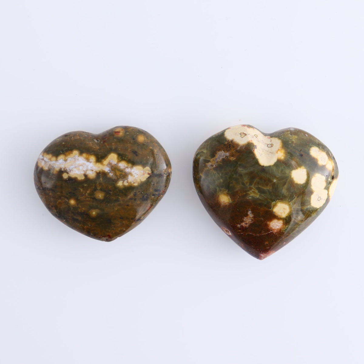 Ocean Jasper Hearts Set of 10