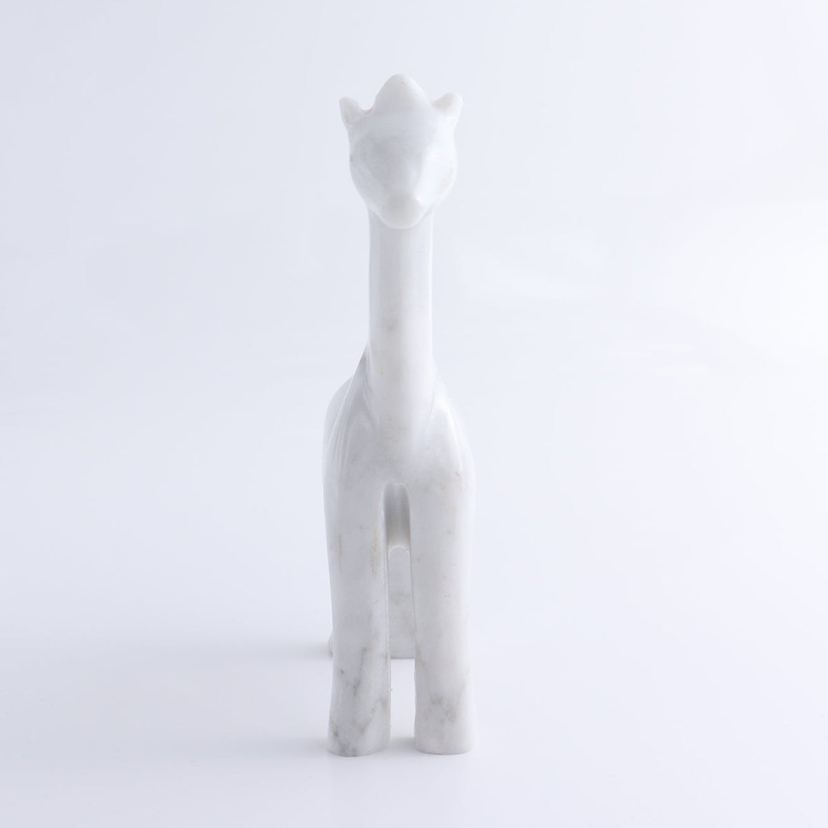 One White Marble Giraffe Statue
