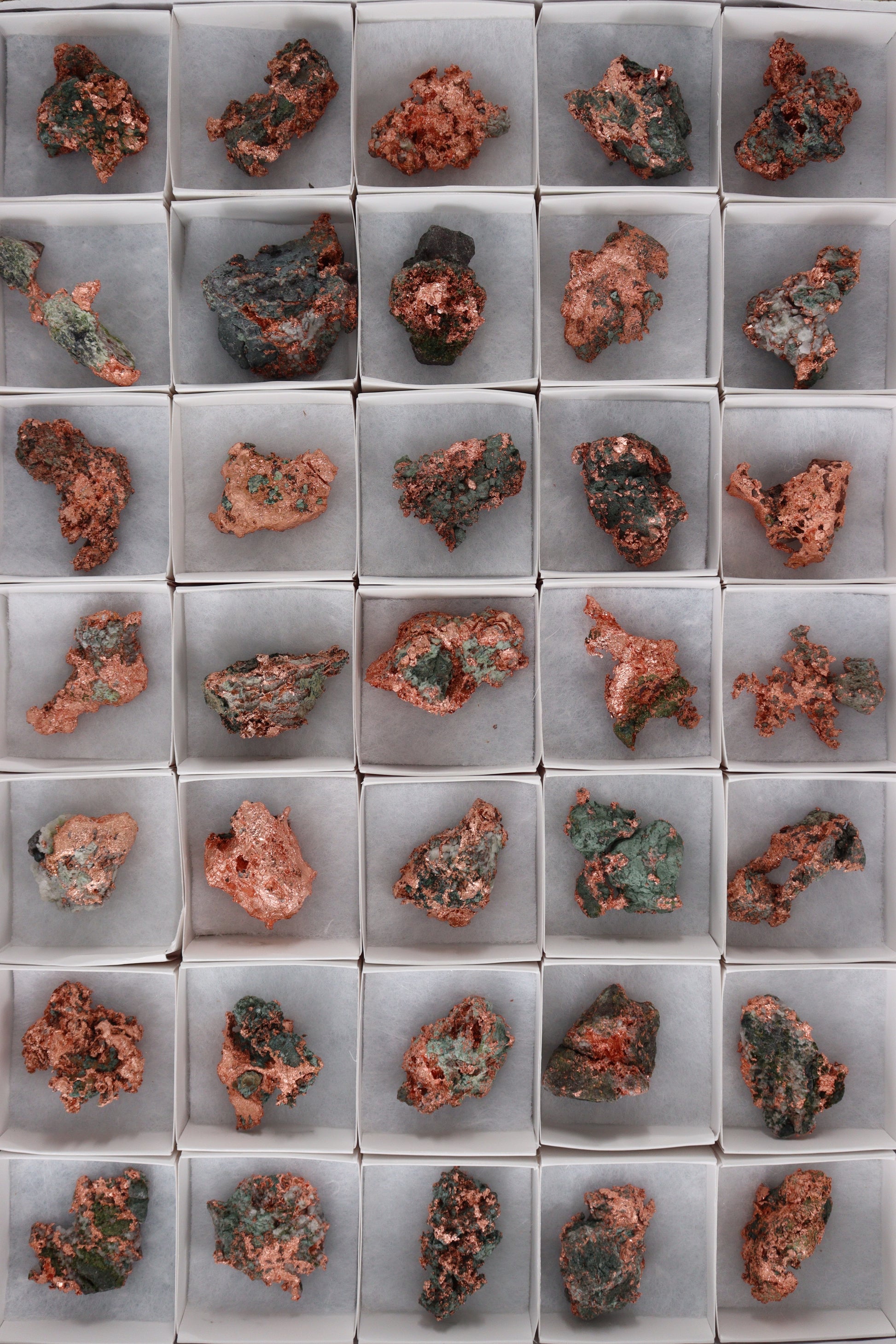 Flat Native Copper 35pc Flat from Michigan - Expert Supplier of Wholesale Crystals & Bulk Gemstones