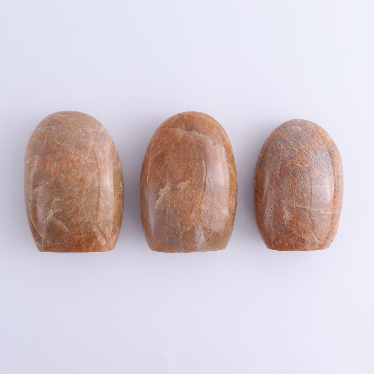 Peach Moonstone Freeform Set of 9 - Expert Wholesale and Supplier of Wholesale Crystals & Bulk Gemstones, ["Freeforms","Peach Moonstone"]
