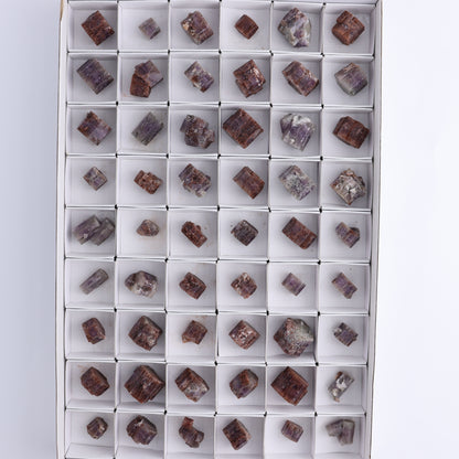 Purple Aragonite Set of 54 - Expert Wholesale and Supplier of Wholesale Crystals & Bulk Gemstones, ["aragonite","Purple Aragonite","Spain"]