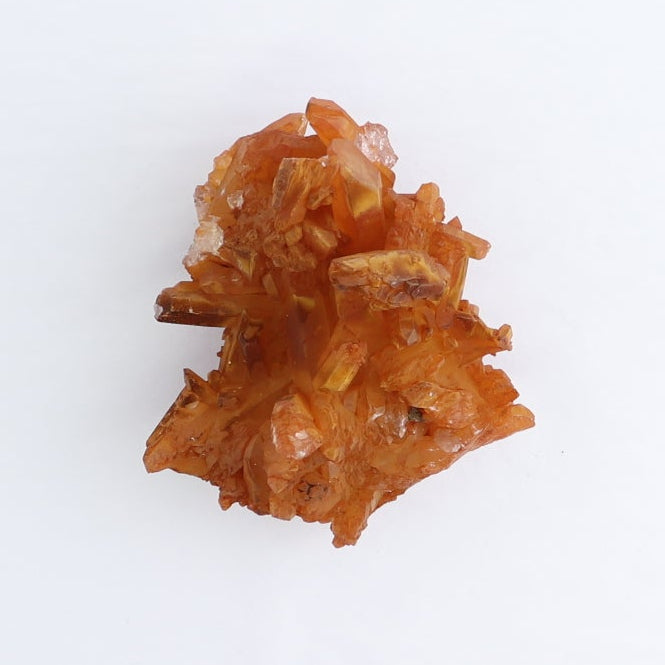 Tangerine Quartz Clusters Set of 4