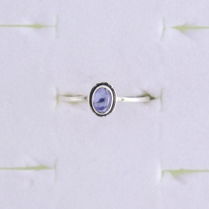 Tanzinite Rings Set of 5 (Ring Holders Not Included) - Expert Wholesale and Supplier of Wholesale Crystals & Bulk Gemstones, ["Ring","rings","sterling silver","Tanzinite"]