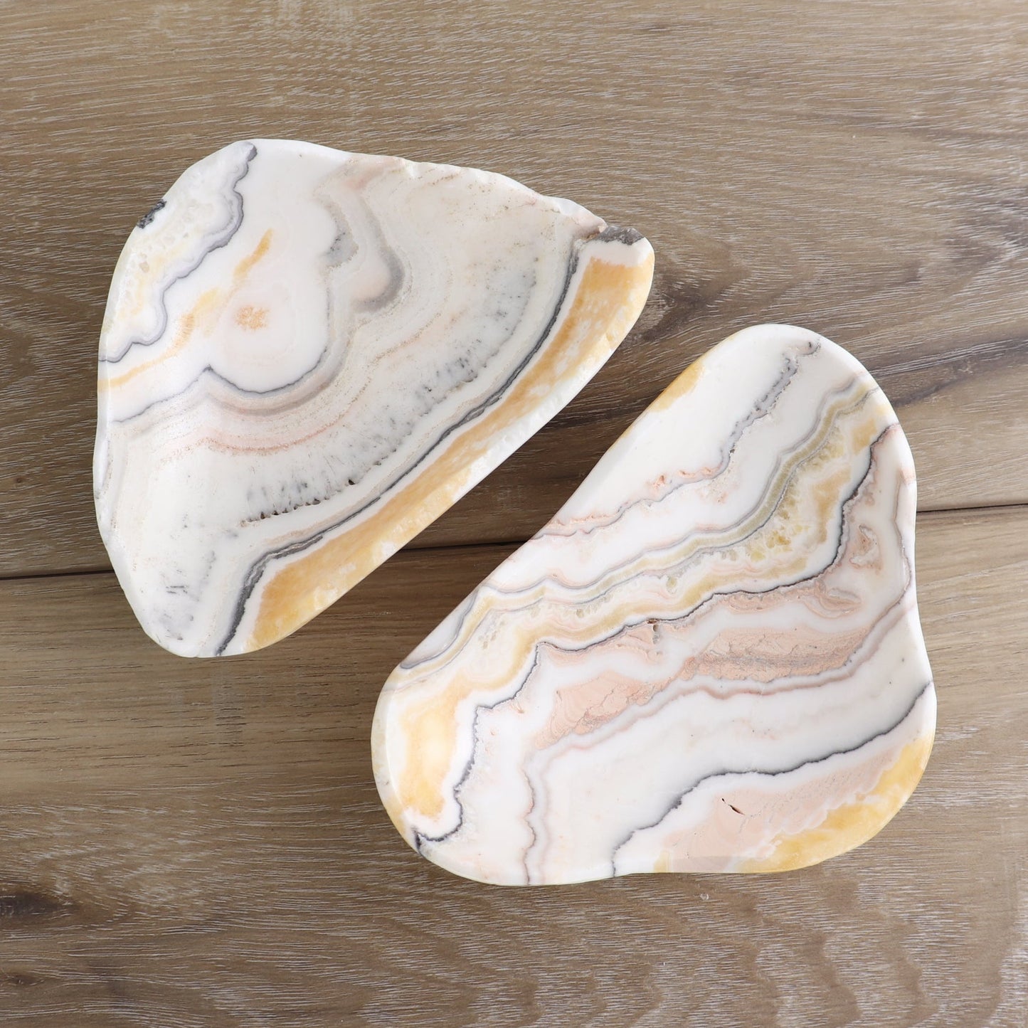 Mexican Onyx/Calcite Bowls Set of 2