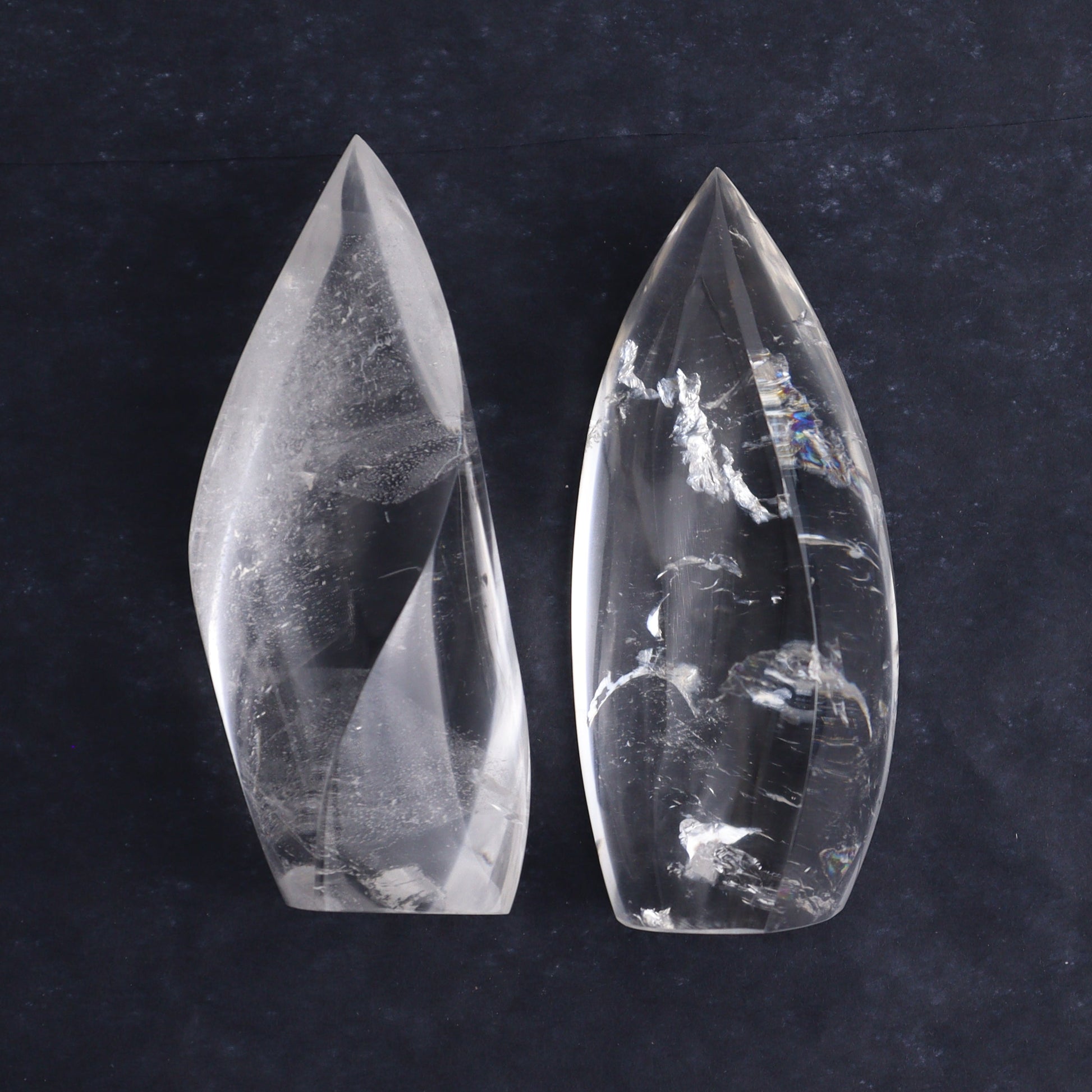 Imperfect Clear Quartz Flames Set of 6 - Expert Wholesale and Supplier of Wholesale Crystals & Bulk Gemstones, ["Brazil","Clear Quartz","flames","Quartz"]
