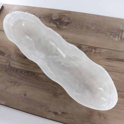 Mexican Onyx/Calcite Canoe Bowl - Expert Wholesale and Supplier of Wholesale Crystals & Bulk Gemstones, ["Bowls","Calcite","canoe","Mexico","onyx"]