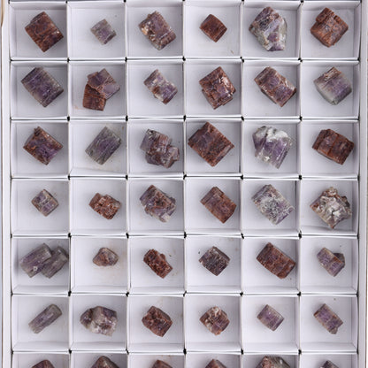 Purple Aragonite Set of 54 - Expert Wholesale and Supplier of Wholesale Crystals & Bulk Gemstones, ["aragonite","Purple Aragonite","Spain"]