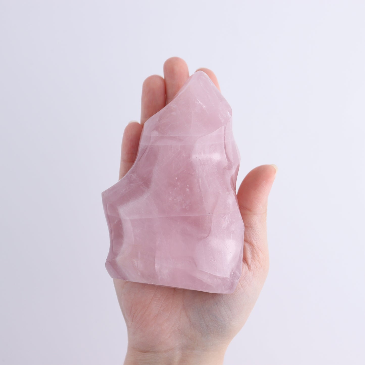 Rose Quartz Flames Set of 4 - Expert Wholesale and Supplier of Wholesale Crystals & Bulk Gemstones, ["flames","Madagascar","Quartz","Rose Quartz"]