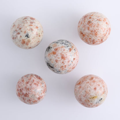 Sunstone Spheres Set of 5
