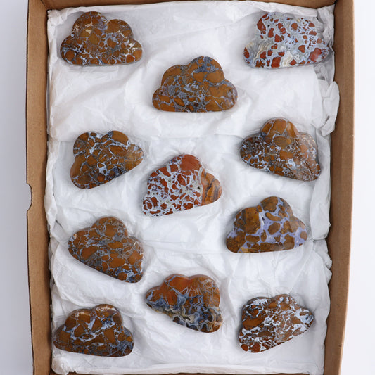 Brecciated Jasper Clouds Set of 11 - Expert Wholesale and Supplier of Wholesale Crystals & Bulk Gemstones, ["Brecciated Jasper","Clouds","Indonesia"]