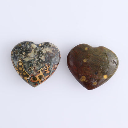 Ocean Jasper Hearts Set of 10