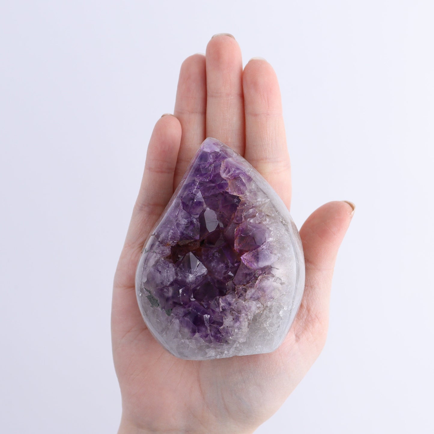 Uruguay Druzy Amethyst Flames Set of 4 - Expert Wholesale and Supplier of Wholesale Crystals & Bulk Gemstones, ["Amethyst","flames","Uruguay"]