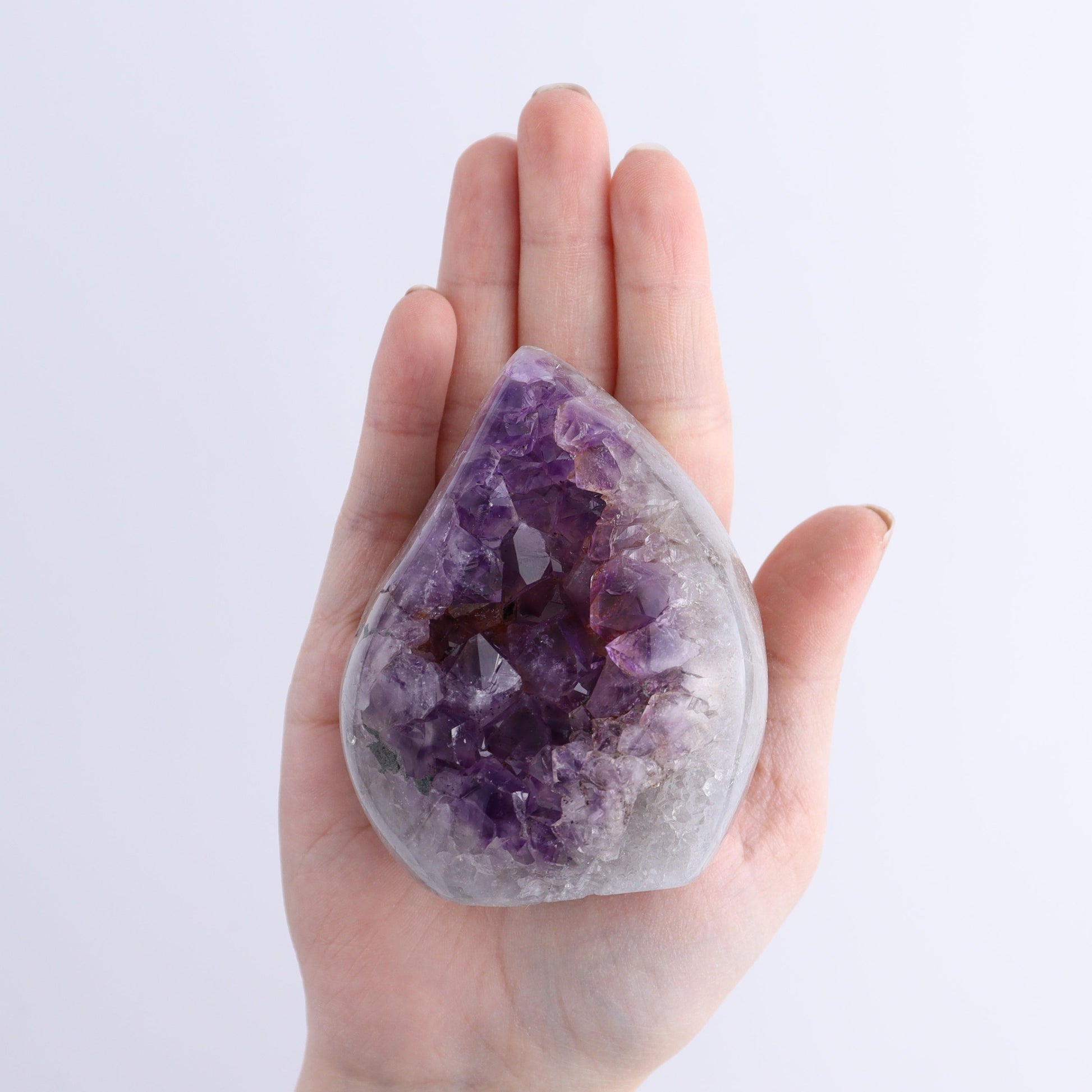Uruguay Druzy Amethyst Flames Set of 4 - Expert Wholesale and Supplier of Wholesale Crystals & Bulk Gemstones, ["Amethyst","flames","Uruguay"]
