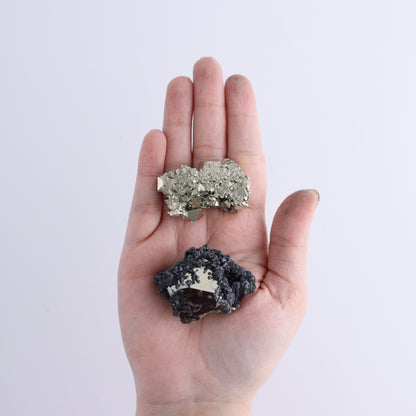 Octahedral Pyrite Clusters Set of 22 - Expert Wholesale and Supplier of Wholesale Crystals & Bulk Gemstones, ["Clusters","Octahedral Pyrite","Peru","Pyrite"]