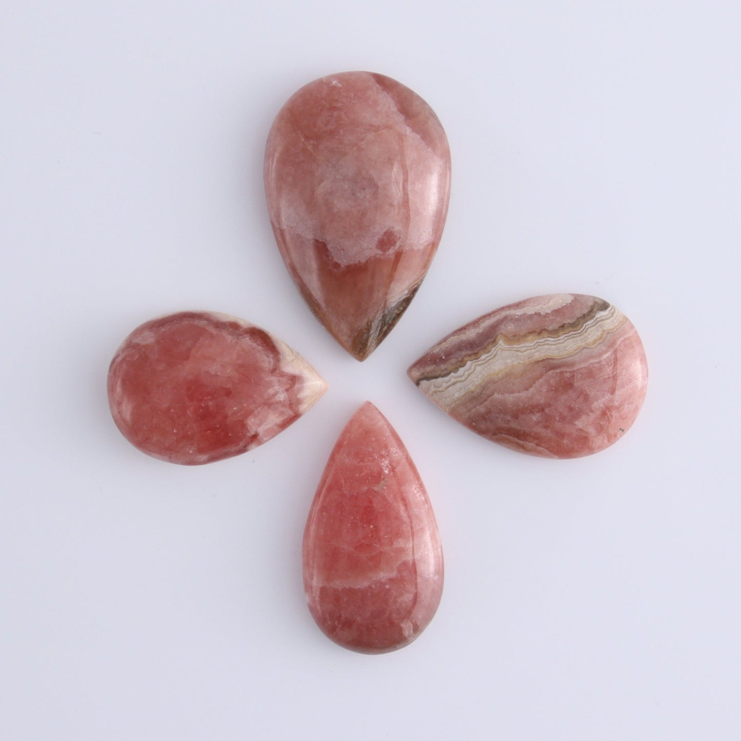 Rhodochrosite Cabs Set of 6 - Expert Wholesale and Supplier of Wholesale Crystals & Bulk Gemstones, ["Argentina","Cabs","Rhodochrosite"]