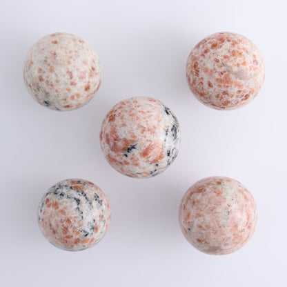 Sunstone Spheres Set of 5
