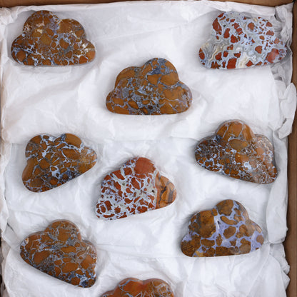 Brecciated Jasper Clouds Set of 11 - Expert Wholesale and Supplier of Wholesale Crystals & Bulk Gemstones, ["Brecciated Jasper","Clouds","Indonesia"]