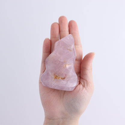 Rose Quartz Flames Set of 4 - Expert Wholesale and Supplier of Wholesale Crystals & Bulk Gemstones, ["flames","Madagascar","Quartz","Rose Quartz"]