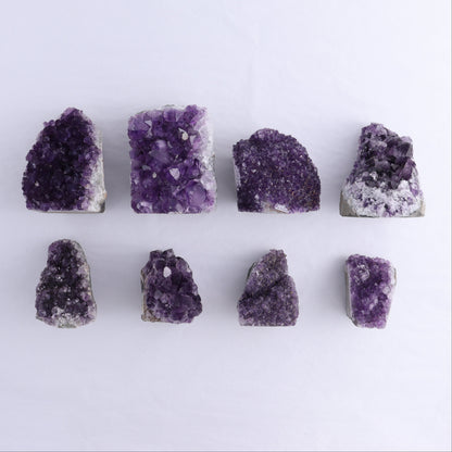 Uruguay Amethyst Cut Base Set of 8 - Expert Wholesale and Supplier of Wholesale Crystals & Bulk Gemstones, ["Amethyst","Cut Base","Uruguay"]