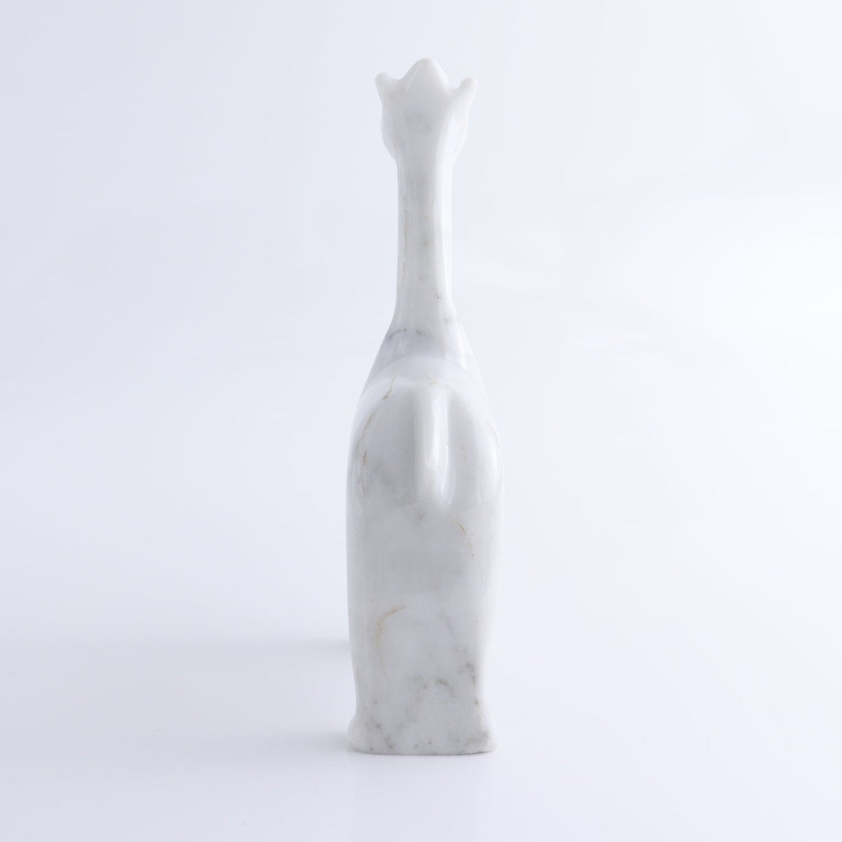 One White Marble Giraffe Statue