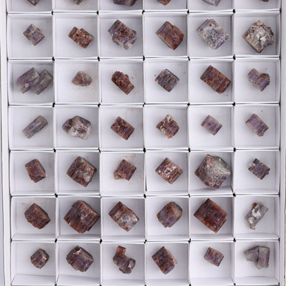 Purple Aragonite Set of 54 - Expert Wholesale and Supplier of Wholesale Crystals & Bulk Gemstones, ["aragonite","Purple Aragonite","Spain"]