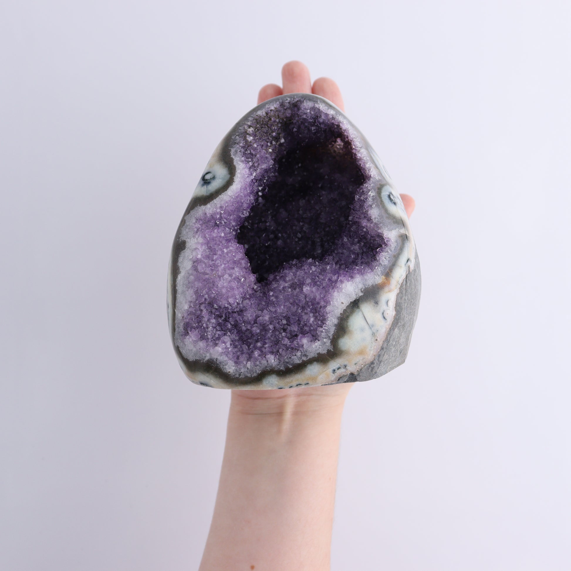Uruguay Amethyst Set of 4 - Expert Wholesale and Supplier of Wholesale Crystals & Bulk Gemstones, ["Amethyst","Cut Base","Uruguay"]