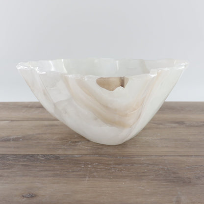 Mexican Onyx/Calcite Bowl 15"