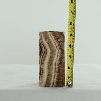 Chocolate Onyx Candle Holders Set of 3 - Expert Wholesale and Supplier of Wholesale Crystals & Bulk Gemstones, ["Accessories","Candle Holder","Catalog Onyx","Mexico","Onyx"]