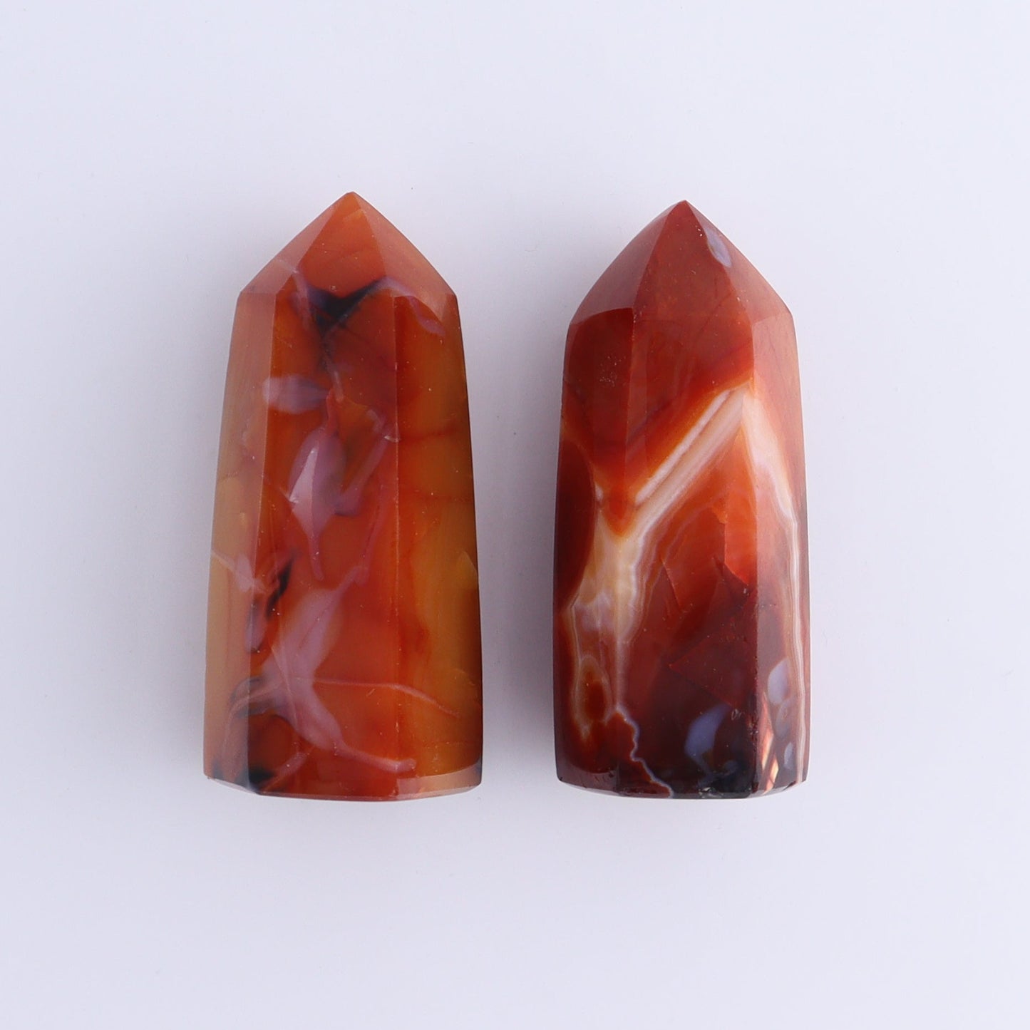 Carnelian Towers Set of 12 - Expert Wholesale and Supplier of Wholesale Crystals & Bulk Gemstones, ["carnelian","Madagascar","Towers"]