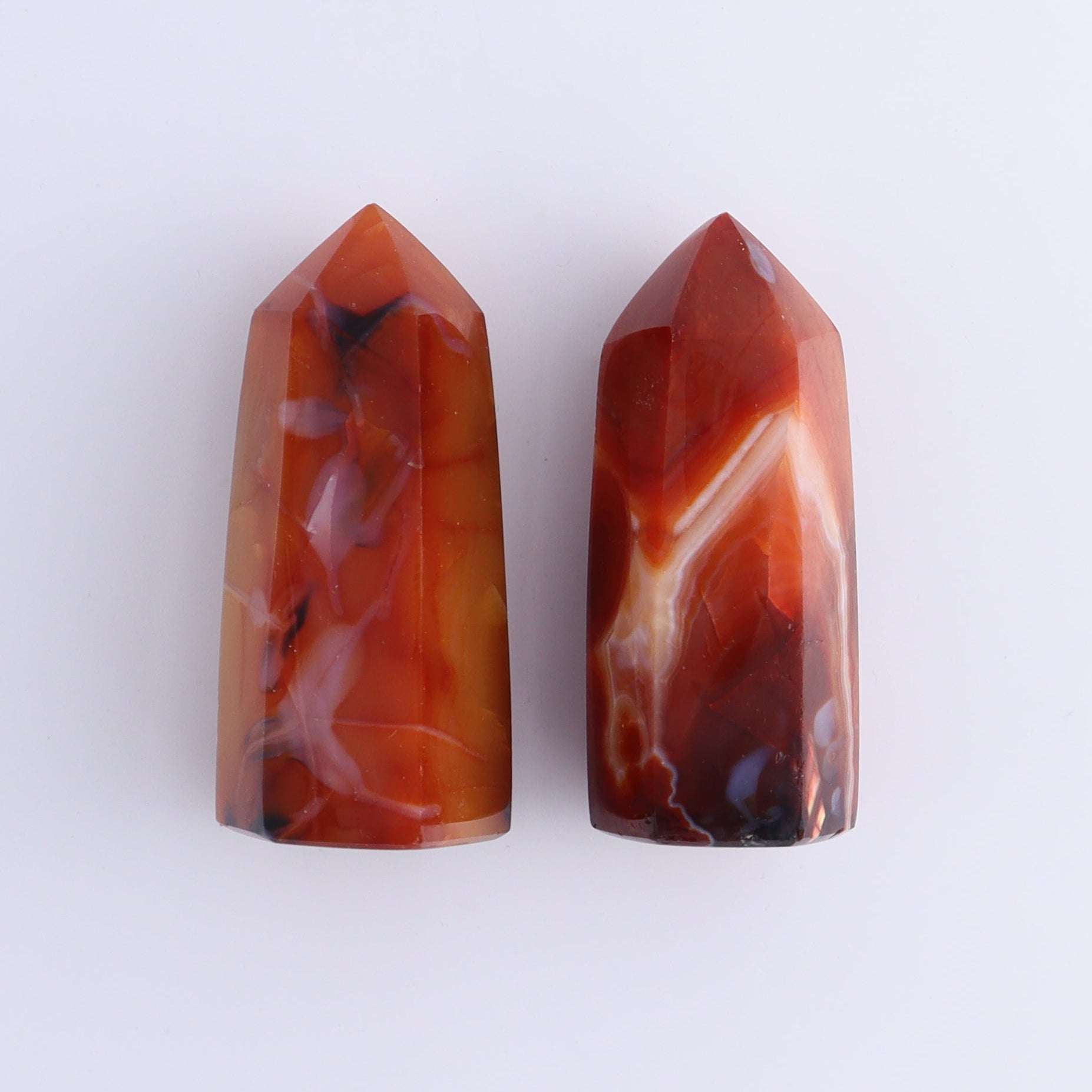Carnelian Towers Set of 12 - Expert Wholesale and Supplier of Wholesale Crystals & Bulk Gemstones, ["carnelian","Madagascar","Towers"]